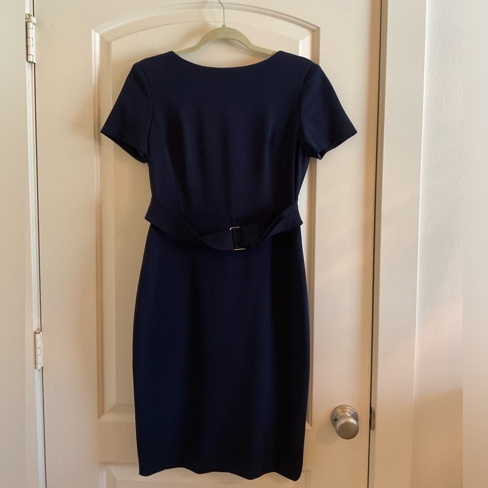 Calvin Klein Short Sleeve Belt Dress